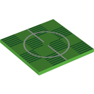 Tile 6 × 6 with Soccer Field, Center Print