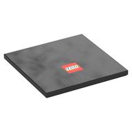 Tile 6 × 6 with Bottom Tubes with 'Welcome Harry, To Diagon Alley', LEGO Logo, and 'Harry Potter' Print Schwarz