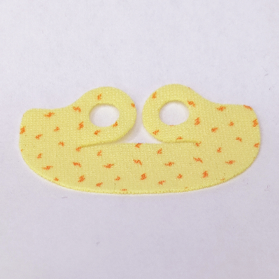 Neckwear Cape Collar with Bright Light Orange Fur print Bright Light Yellow