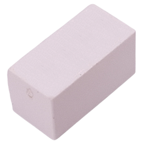 Modulex Tile 1 × 2 without Internal Support in Modulex White
