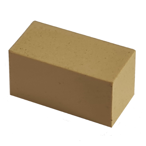 Modulex Tile 1 × 2 with White 'j' print, without Internal Supports Modulex Tile Gray
