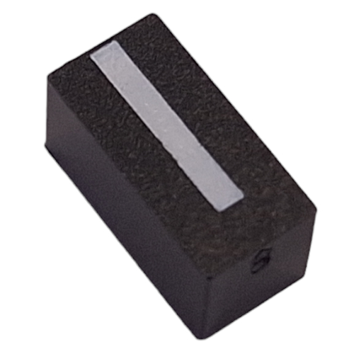Modulex Tile 1 × 2 with White 'I' Print, without Internal Supports