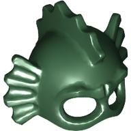 Mask, Swamp Creature with Eye Holes, Fins and Spikes Dark Green