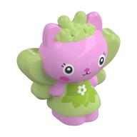 Creature, Fairy Kitten with Yellowish Green Dress, Wings, Crown print (Kitty Fairy) Bright Pink