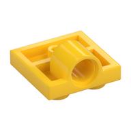 Plate Special 2 × 2 with 1 Pin Hole [Complete Underside Rib] Gelb