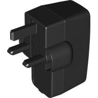 Electric Adapter / Transformer, USB, Type G (UK) Schwarz