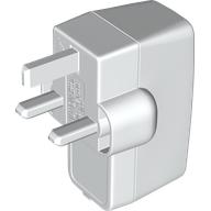 Electric Adapter / Transformer, USB, Type G (UK) Weiß