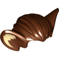 Hair, Bat Ears with Tan Inner Ear Print Rotbraun