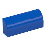 Brick Curved 1 × 4 × 1 1/3 No Studs Blue