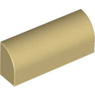Bogenstein 1 × 4 × 1 1/3 Nr. Noppen Beige