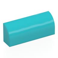 Brick Curved 1 × 4 × 1 1/3 No Studs Medium Azure