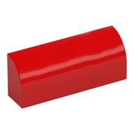 Brick Curved 1 × 4 × 1 1/3 No Studs Red