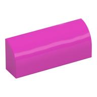 Brick Curved 1 × 4 × 1 1/3 No Studs Dark Pink