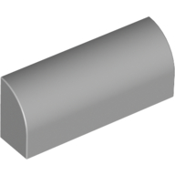 Brick Curved 1 × 4 × 1 1/3 No Studs Light Bluish Gray
