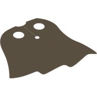 Neckwear Cape, 3 Stepped Points, 2 Holes Dark Tan