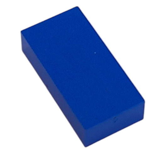 Modulex Tile 2 × 4 with White 'v' print, without Internal Supports