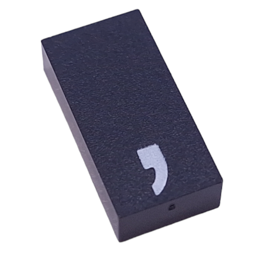 Modulex Tile 2 × 4 with White ',' print, without Internal Supports