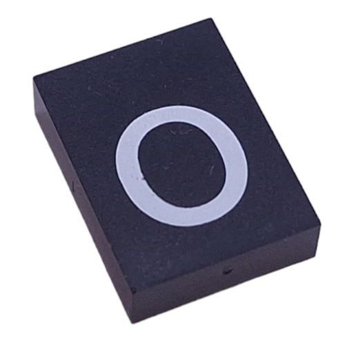 Modulex Tile 3 × 4 with White 'o' print, without Internal Supports