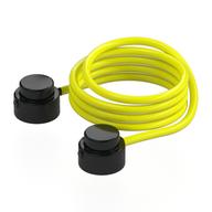 String with Black End Studs 30L Overall Leuchtgelb