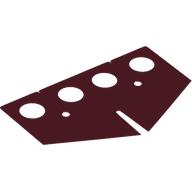 Hipwear Skirt, Triangular Point with Center Slot Dark Red