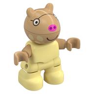 Duplo Figure Child, Rabbit with Warm Tan Head, Dark Pink Nose, Glasses print Leuchtendes Hellgelb