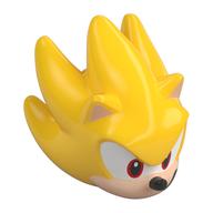 Minifig Head Special, Super Sonic with Light Nougat Face, White/Red Eyes, Open Mouth print Gelb
