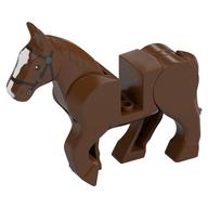 Animal, Horse, Moveable Legs with Black Bridle and White Blaze Print
