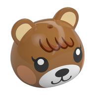 Minifig Head Special Maple Medium Nougat