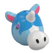 Minifig Head Special Unicorn Cow (Julian) Medium Azure