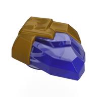 Rock, Jewel in Pearl Gold Holder pattern Trans-Purple