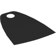 Neckwear Cape, Narrow, One Top Hole Schwarz