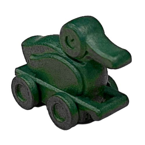 Classic LEGO Duck, 3D printed in Dunkelgrün