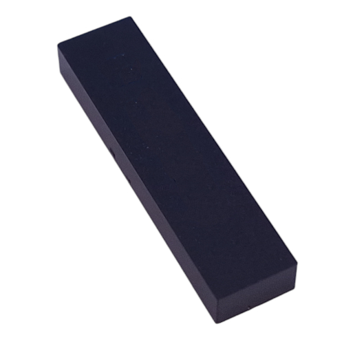 Modulex Fliese 2 × 8 ohne innen Stütze mit weiß '.' Druck Modulex Schwarz