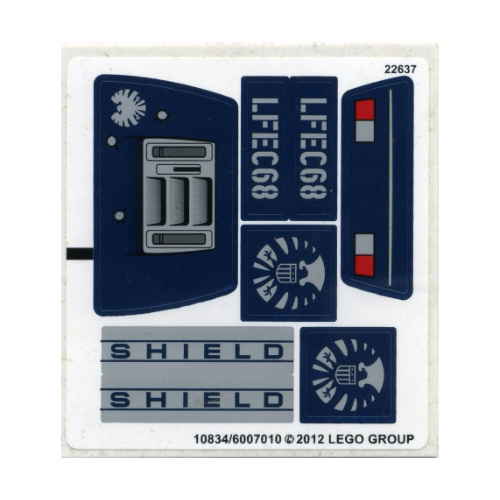 Sticker Sheet for Set 6867-1 [No Color/Any Color]