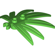 Plant, Leaves 6 × 5 Swordleaf with Clip [Thick Open O Clip] Hellgrün