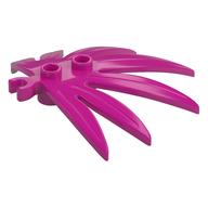 Plant, Leaves 6 × 5 Swordleaf with Clip [Thick Open O Clip] Magenta