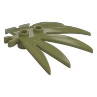 Plant, Leaves 6 × 5 Swordleaf with Clip [Thick Open O Clip] Olivgrün