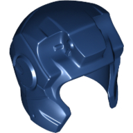 Helmet Space with Open Face Rounded, Top Hinge Dunkelblau