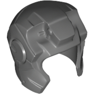 Helmet Space with Open Face Rounded, Top Hinge Dark Bluish Gray