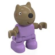 Duplo Figure Child, Dog with Black Nose, Smile print Medium Lavender