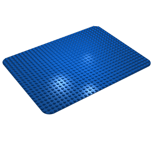 Baseplate 24 × 32 with Rounded Corners Blue