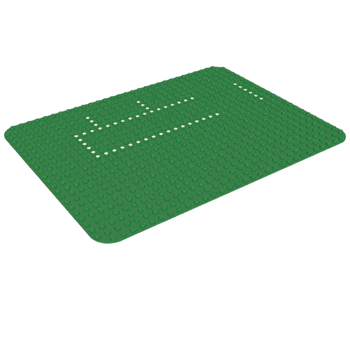 Grundplatte 24 × 32 mit abgerundeten Ecken und Punkten (bedruckt) [363 / 555]