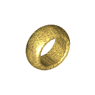 Minifig Ring 1 × 1 Chrome Gold