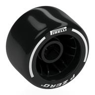 Wheel Rim 24 × 14.9 Wide with Black Slick Tyre with White 'PIRELLI' print Black