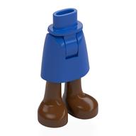 Minidoll Hips and Mid-Length Skirt with Ankles with Reddish Brown Feet print Reddish Brown