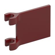 Flag 2 × 2 Square, Flat Clip Edge [Thick Clips] Dark Red