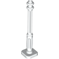 Lamp Post 2 × 2 × 7 with 4 Base Flutes White