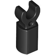 Stangenhalter mit Clip Schwarz