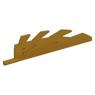 Creature Body Part, Wing 9L with Stylized Feathers Pearl Gold