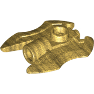 Weapon Axe Head with Twin-Blade Pearl Gold